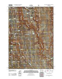 Buck Trough Spring Oregon Historical topographic map, 1:24000 scale, 7.5 X 7.5 Minute, Year 2011
