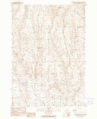 Buckbrush Creek Oregon Historical topographic map, 1:24000 scale, 7.5 X 7.5 Minute, Year 1990
