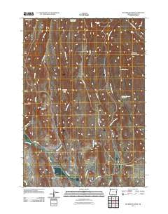 Buckbrush Creek Oregon Historical topographic map, 1:24000 scale, 7.5 X 7.5 Minute, Year 2011