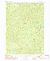 Buckeye Lake Oregon Historical topographic map, 1:24000 scale, 7.5 X 7.5 Minute, Year 1989