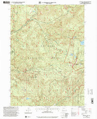 Buckeye Lake Oregon Historical topographic map, 1:24000 scale, 7.5 X 7.5 Minute, Year 1998