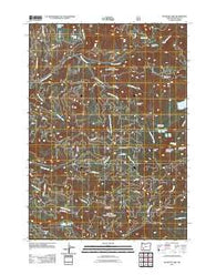 Buckeye Lake Oregon Historical topographic map, 1:24000 scale, 7.5 X 7.5 Minute, Year 2011