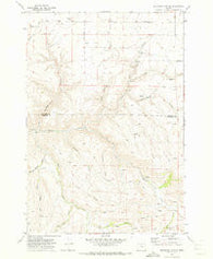 Buckhorn Canyon Oregon Historical topographic map, 1:24000 scale, 7.5 X 7.5 Minute, Year 1970