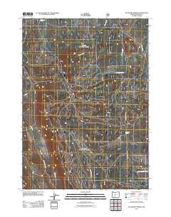 Buckhorn Springs Oregon Historical topographic map, 1:24000 scale, 7.5 X 7.5 Minute, Year 2011