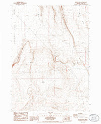 Buffalo Well Oregon Historical topographic map, 1:24000 scale, 7.5 X 7.5 Minute, Year 1986
