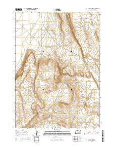 Buffalo Well Oregon Current topographic map, 1:24000 scale, 7.5 X 7.5 Minute, Year 2014