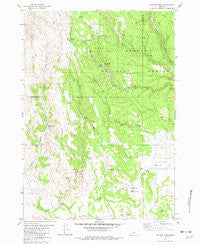 Bulger Ridge Oregon Historical topographic map, 1:24000 scale, 7.5 X 7.5 Minute, Year 1981