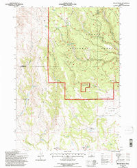 Bulger Ridge Oregon Historical topographic map, 1:24000 scale, 7.5 X 7.5 Minute, Year 1992