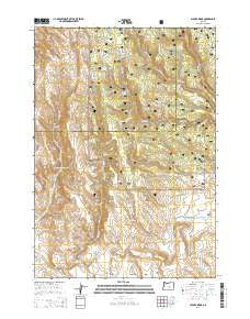 Bulger Ridge Oregon Current topographic map, 1:24000 scale, 7.5 X 7.5 Minute, Year 2014