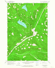 Bull Run Lake Oregon Historical topographic map, 1:24000 scale, 7.5 X 7.5 Minute, Year 1962