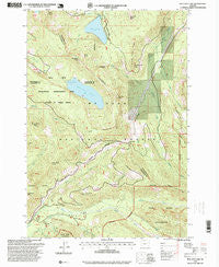 Bull Run Lake Oregon Historical topographic map, 1:24000 scale, 7.5 X 7.5 Minute, Year 1997
