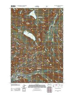 Bull Run Lake Oregon Historical topographic map, 1:24000 scale, 7.5 X 7.5 Minute, Year 2011