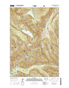 Bull Run Lake Oregon Current topographic map, 1:24000 scale, 7.5 X 7.5 Minute, Year 2014