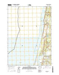 Bullards Oregon Current topographic map, 1:24000 scale, 7.5 X 7.5 Minute, Year 2014