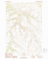 Bullock Gulch Oregon Historical topographic map, 1:24000 scale, 7.5 X 7.5 Minute, Year 1990