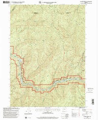 Bunker Creek Oregon Historical topographic map, 1:24000 scale, 7.5 X 7.5 Minute, Year 1998