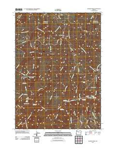 Bunker Creek Oregon Historical topographic map, 1:24000 scale, 7.5 X 7.5 Minute, Year 2011