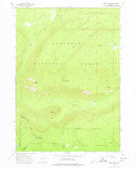 Burn Butte Oregon Historical topographic map, 1:24000 scale, 7.5 X 7.5 Minute, Year 1967