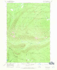 Burn Butte Oregon Historical topographic map, 1:24000 scale, 7.5 X 7.5 Minute, Year 1967