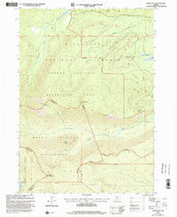 Burn Butte Oregon Historical topographic map, 1:24000 scale, 7.5 X 7.5 Minute, Year 1999