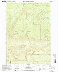 Burn Butte Oregon Historical topographic map, 1:24000 scale, 7.5 X 7.5 Minute, Year 1999