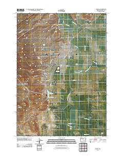 Burns Oregon Historical topographic map, 1:24000 scale, 7.5 X 7.5 Minute, Year 2011