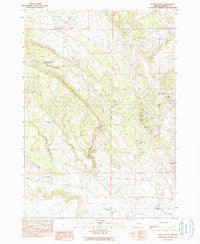 Burns Butte Oregon Historical topographic map, 1:24000 scale, 7.5 X 7.5 Minute, Year 1990