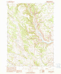 Burns NW Oregon Historical topographic map, 1:24000 scale, 7.5 X 7.5 Minute, Year 1990