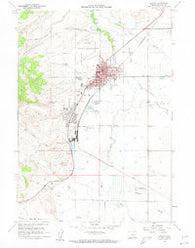 Burns Oregon Historical topographic map, 1:24000 scale, 7.5 X 7.5 Minute, Year 1960