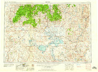 Burns Oregon Historical topographic map, 1:250000 scale, 1 X 2 Degree, Year 1959