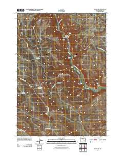 Burns NW Oregon Historical topographic map, 1:24000 scale, 7.5 X 7.5 Minute, Year 2011