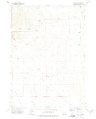 Burnt Flat Oregon Historical topographic map, 1:24000 scale, 7.5 X 7.5 Minute, Year 1972