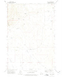 Burnt Flat Oregon Historical topographic map, 1:24000 scale, 7.5 X 7.5 Minute, Year 1972