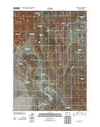 Burnt Flat Oregon Historical topographic map, 1:24000 scale, 7.5 X 7.5 Minute, Year 2011