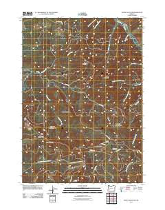 Burnt Mountain Oregon Historical topographic map, 1:24000 scale, 7.5 X 7.5 Minute, Year 2011