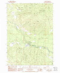 Butte Falls Oregon Historical topographic map, 1:24000 scale, 7.5 X 7.5 Minute, Year 1988