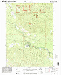 Butte Falls Oregon Historical topographic map, 1:24000 scale, 7.5 X 7.5 Minute, Year 1997