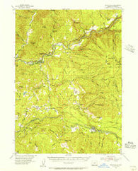 Butte Falls Oregon Historical topographic map, 1:62500 scale, 15 X 15 Minute, Year 1954