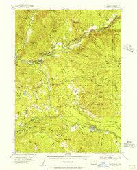Butte Falls Oregon Historical topographic map, 1:62500 scale, 15 X 15 Minute, Year 1954