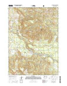 Butte Falls Oregon Current topographic map, 1:24000 scale, 7.5 X 7.5 Minute, Year 2014