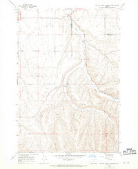 Butter Creek Junction Oregon Historical topographic map, 1:24000 scale, 7.5 X 7.5 Minute, Year 1968