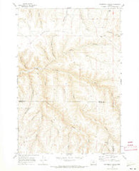Buttermilk Canyon Oregon Historical topographic map, 1:24000 scale, 7.5 X 7.5 Minute, Year 1969