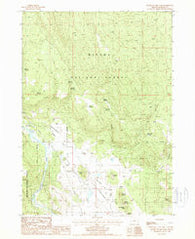 Buttes of The Gods Oregon Historical topographic map, 1:24000 scale, 7.5 X 7.5 Minute, Year 1988