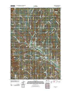 Buxton Oregon Historical topographic map, 1:24000 scale, 7.5 X 7.5 Minute, Year 2011