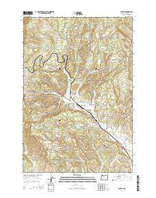 Buxton Oregon Current topographic map, 1:24000 scale, 7.5 X 7.5 Minute, Year 2014