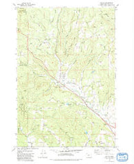 Buxton Oregon Historical topographic map, 1:24000 scale, 7.5 X 7.5 Minute, Year 1979