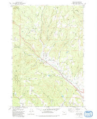 Buxton Oregon Historical topographic map, 1:24000 scale, 7.5 X 7.5 Minute, Year 1979