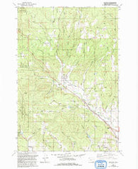 Buxton Oregon Historical topographic map, 1:24000 scale, 7.5 X 7.5 Minute, Year 1979