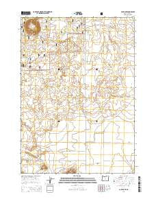 Cabin Lake Oregon Current topographic map, 1:24000 scale, 7.5 X 7.5 Minute, Year 2014