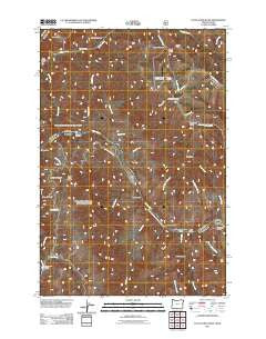 Cactus Mountain Oregon Historical topographic map, 1:24000 scale, 7.5 X 7.5 Minute, Year 2011